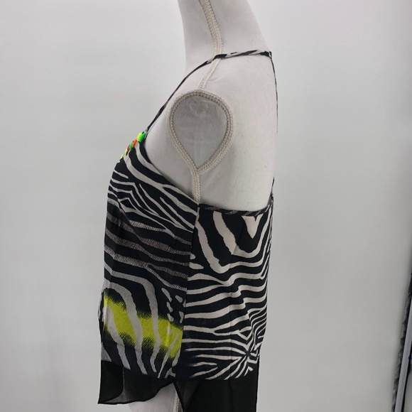 Line & Dot Revolve Street Art Inspired Zebra Tank - Picture 6 of 8